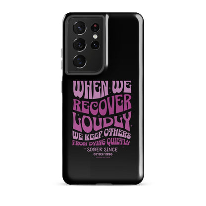 When we recover loudly Recovery Phone Case back view (view 7)