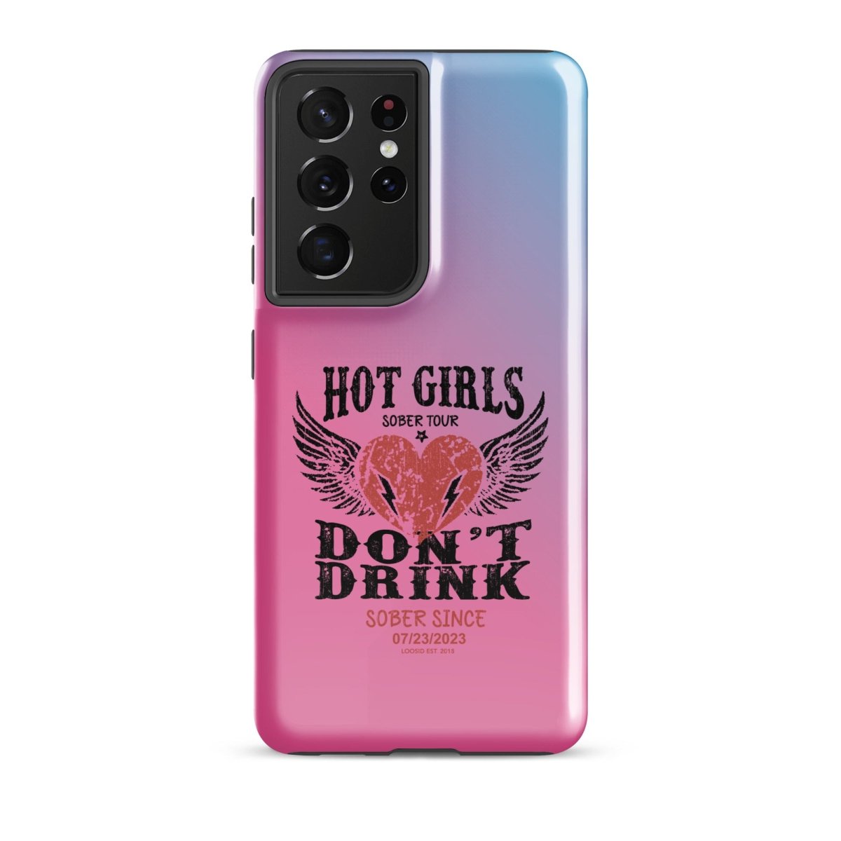 Hot Girls don't Drink Recovery Phone Case back view (view 7)