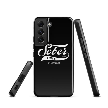 Sober Since Recovery Phone Case flat lay styled image (view 13)