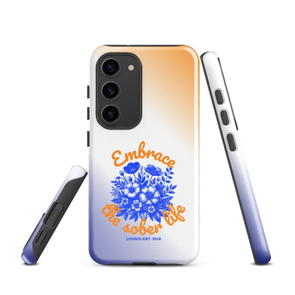 Embrace The Sober Life Recovery Phone Case back view (view 17)