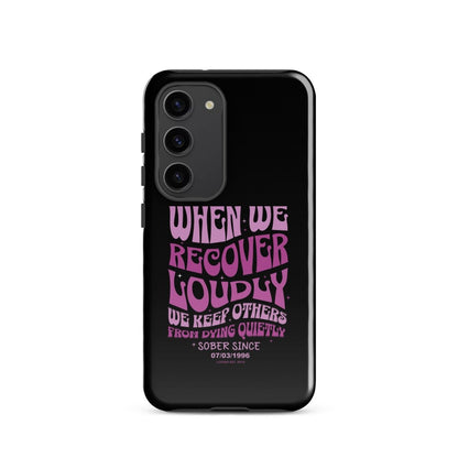 When we recover loudly Recovery Phone Case close-up view (view 12)