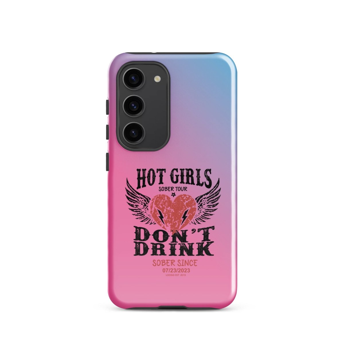 Hot Girls don't Drink Recovery Phone Case graphic detail (view 14)