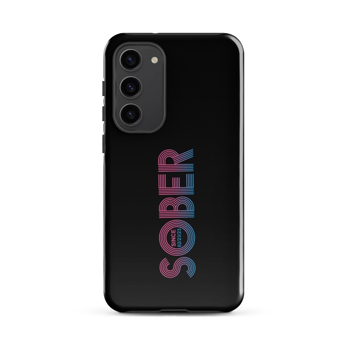 Sober Since Recovery Phone Case close-up view (view 12)