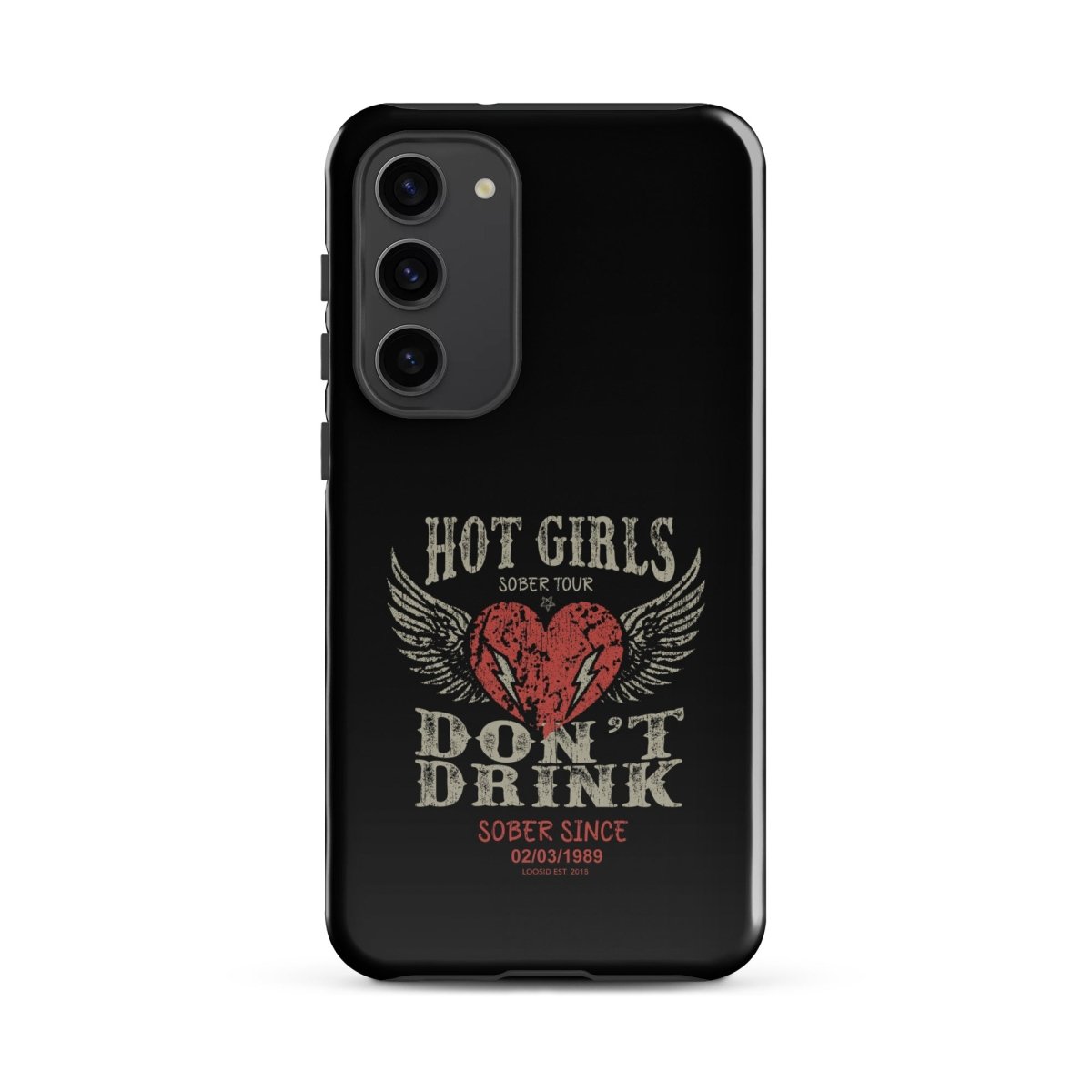 Hot Girls Don't Drink Recovery Phone Case close-up view (view 12)