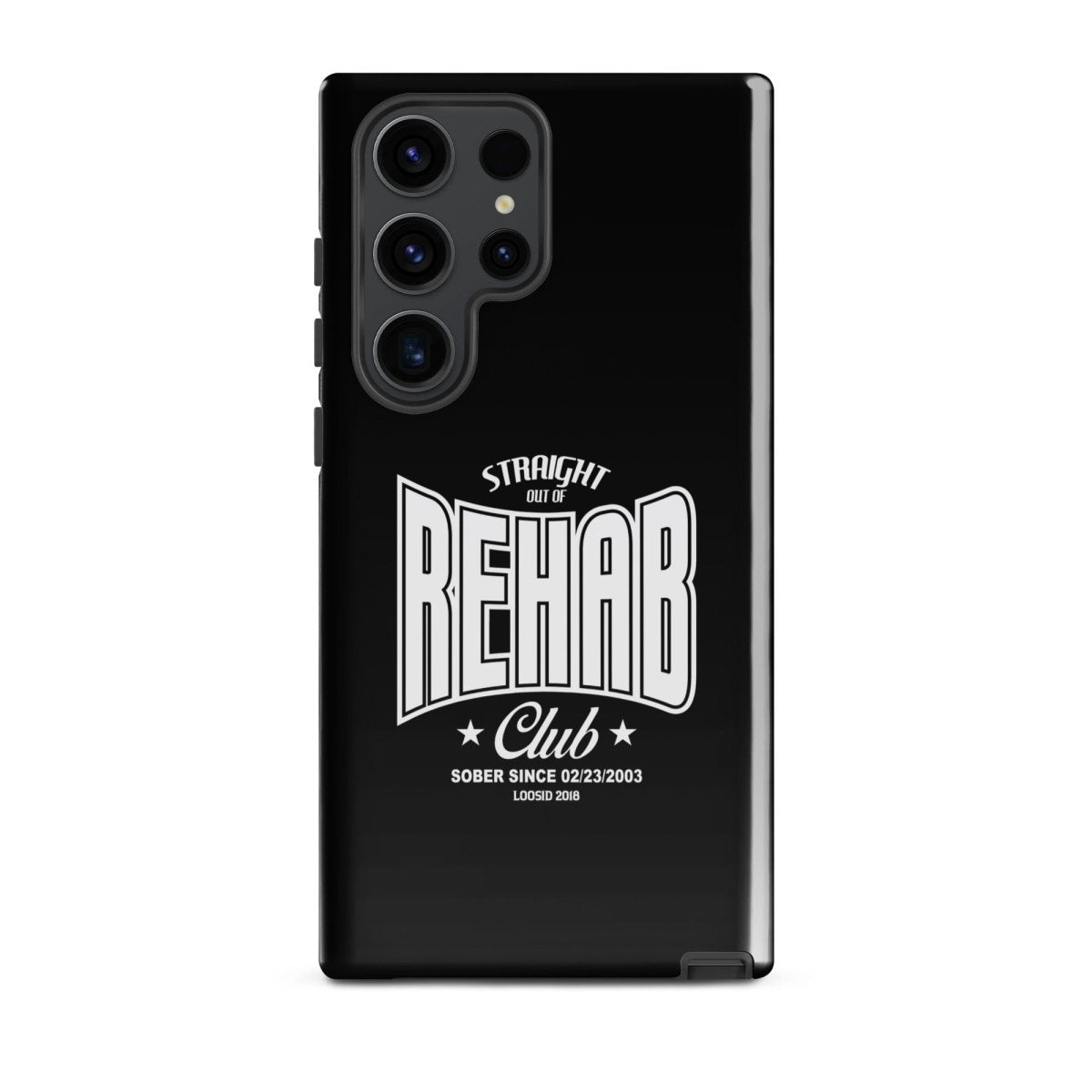 Straight Out of Rehab Recovery Phone Case flat lay styled image (view 13)
