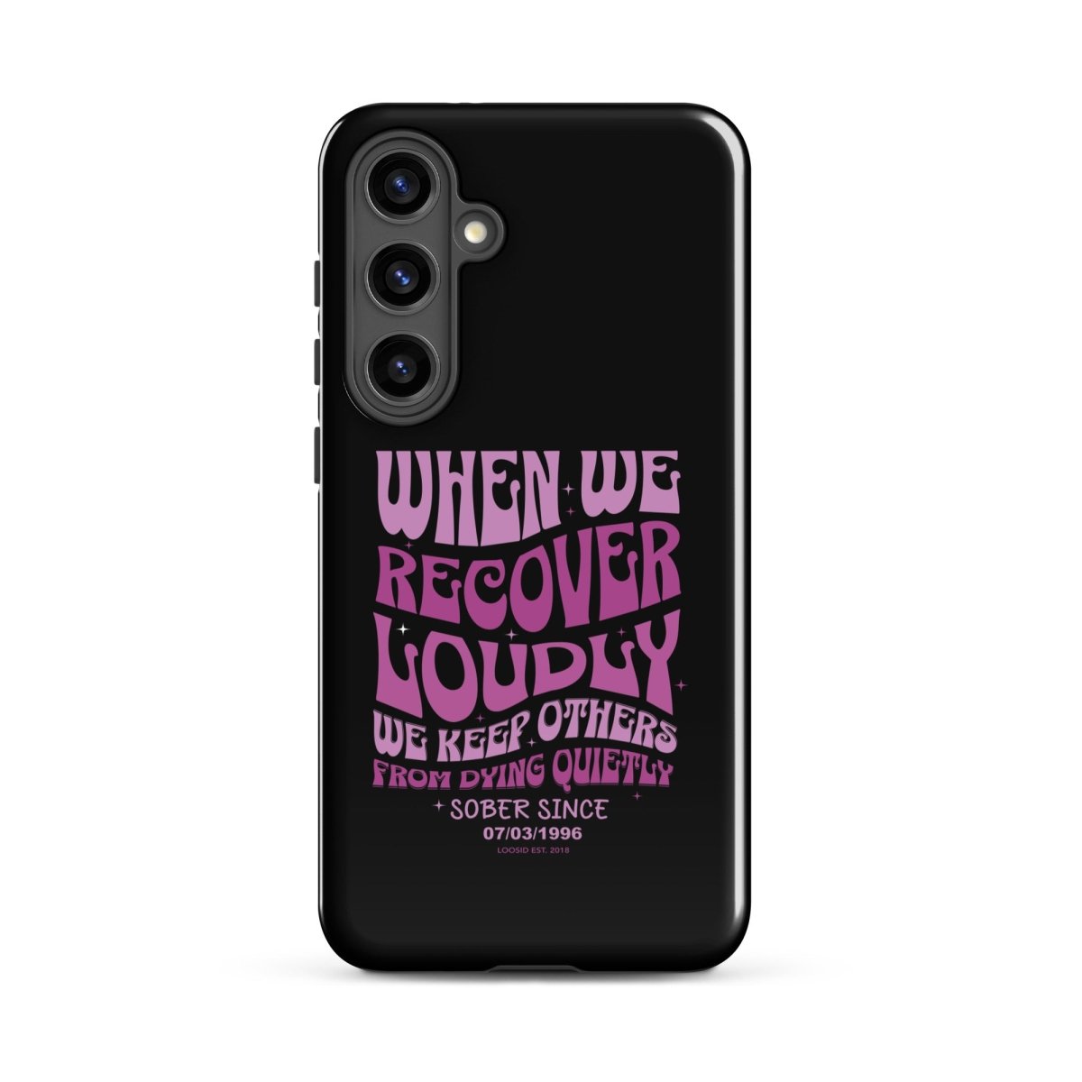 When we recover loudly Recovery Phone Case side view (view 16)