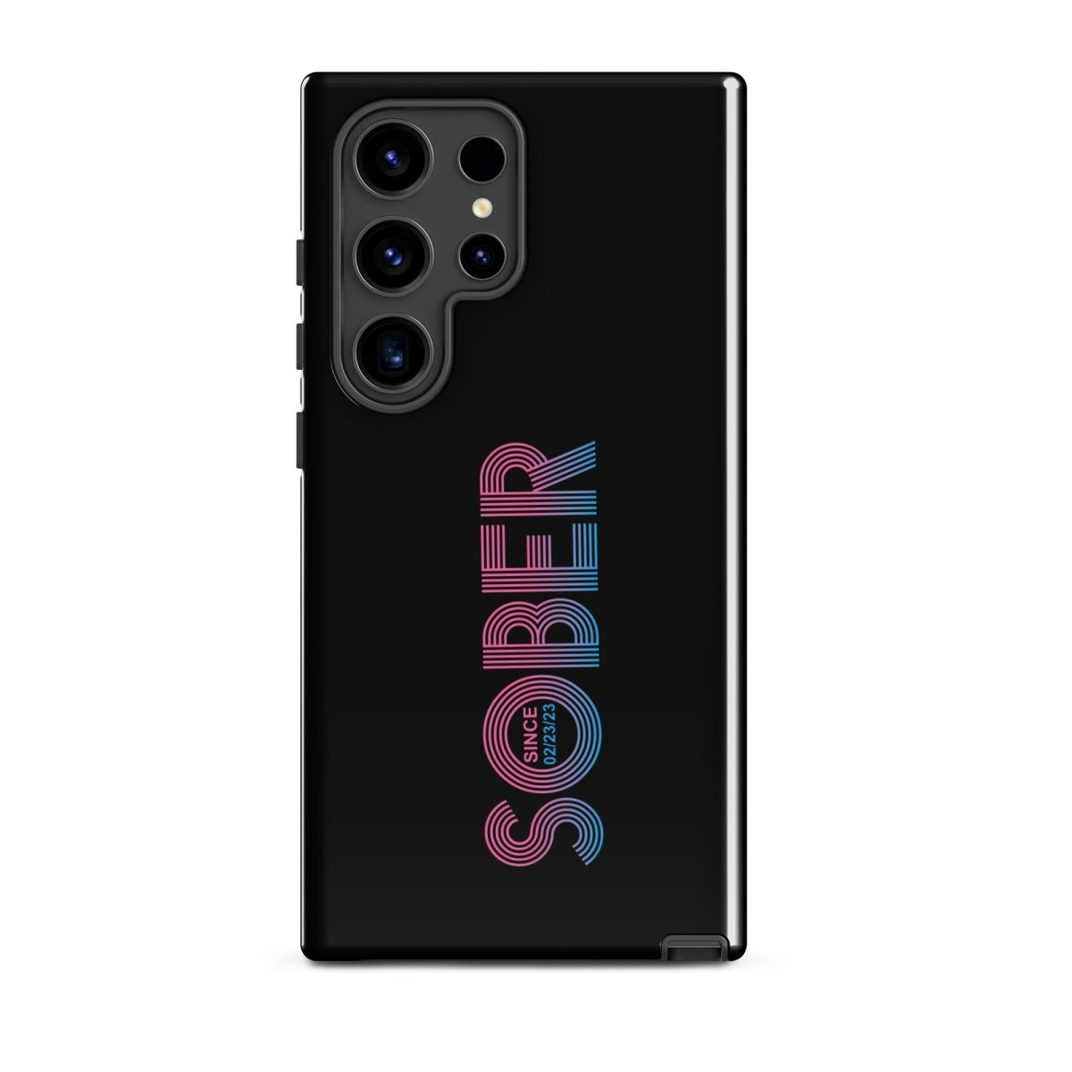 Sober Since Recovery Phone Case back view (view 17)