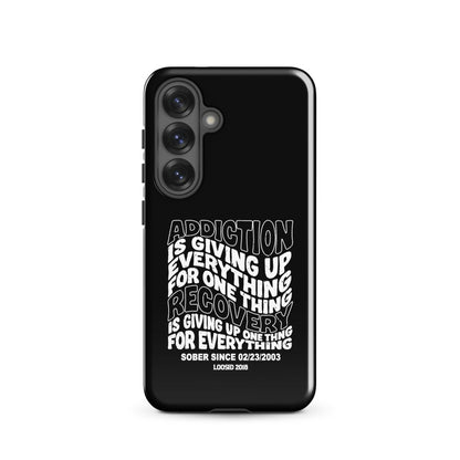 Addiction is Giving Up Recovery Phone Case packaging detail (view 18)