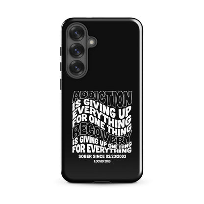 Addiction is Giving Up Recovery Phone Case fit detail (view 19)