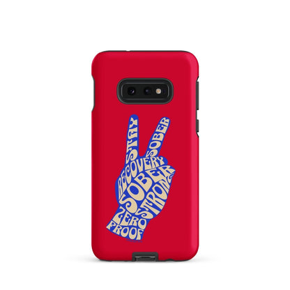 Peace & Sober Recovery Phone Case graphic detail (view 4)