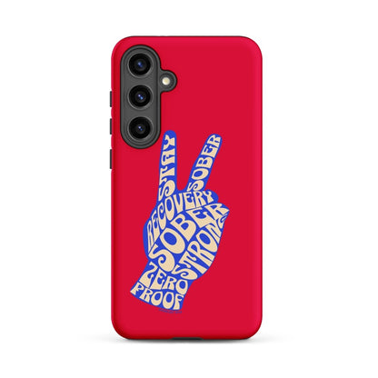Peace & Sober Recovery Phone Case featuring the design (view 21)