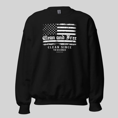 Sobriety Recovery Hoodie flat lay styled image (view 3)