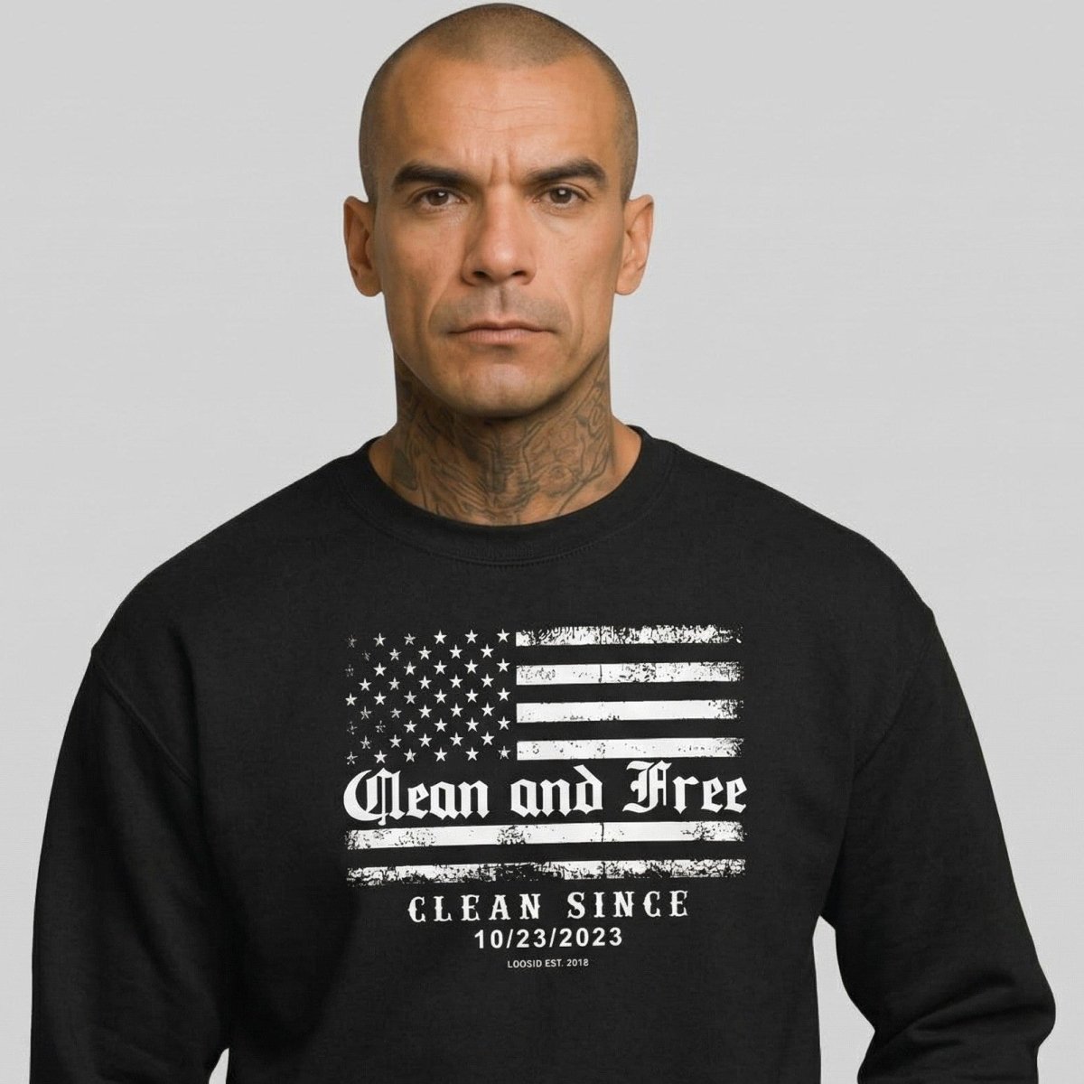 Loosid Sobriety Recovery Hoodie featuring the design