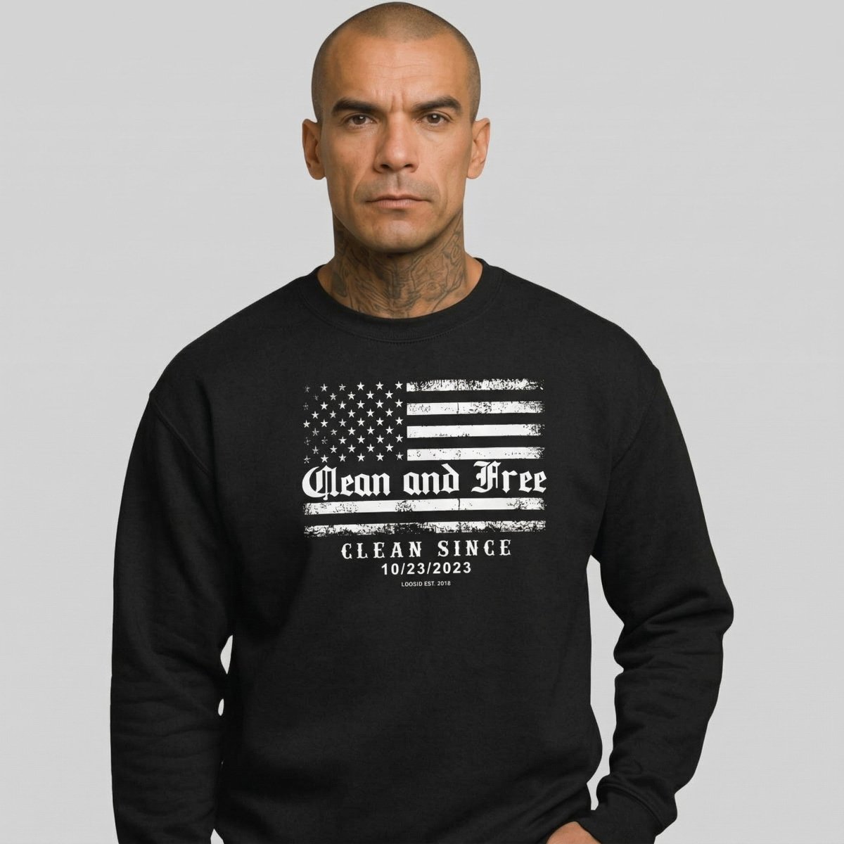 Sobriety Recovery Hoodie graphic detail (view 4)