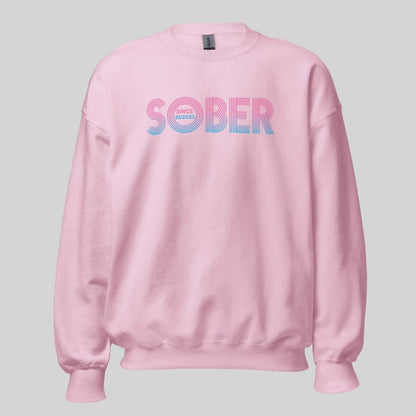 Retro Sobriety Date Sweatshirt Personalized Sober Date Recovery Hoodie packaging detail (view 28)