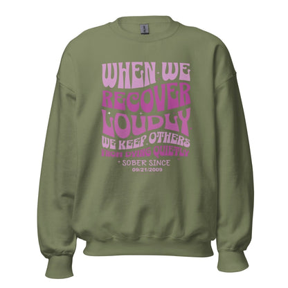 When We Recover Loudly Recovery Hoodie fit detail (view 19)