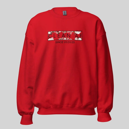 Clean AF Since Date Sobriety Recovery Hoodie packaging detail (view 18)
