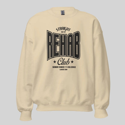 Rehab Recovery Hoodie flat lay styled image (view 3)