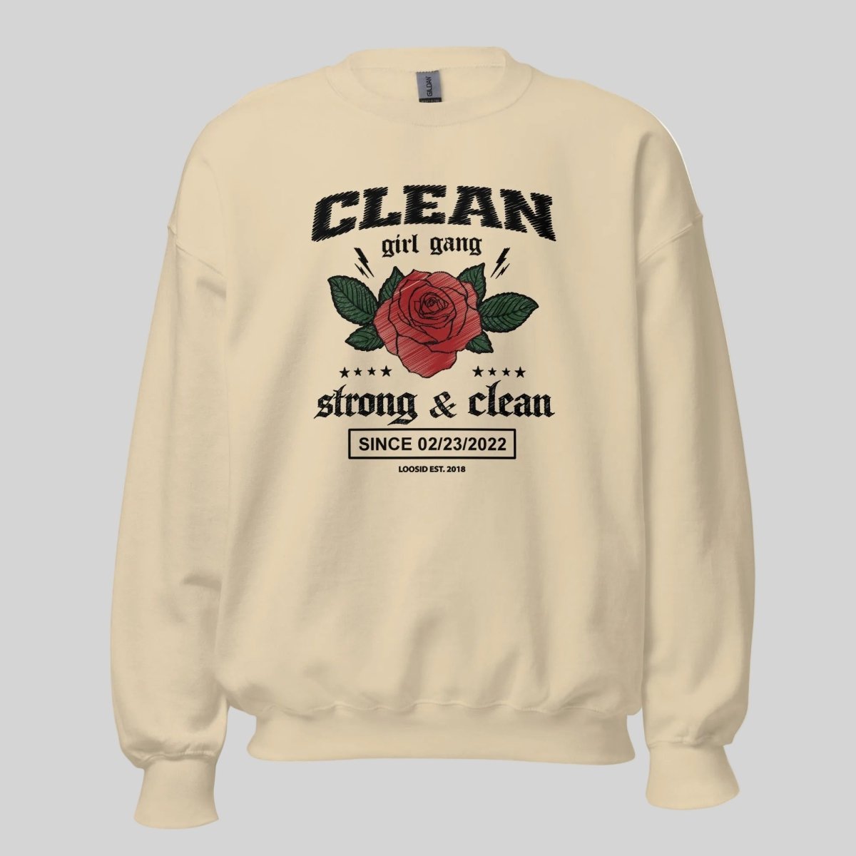 Strong & Clean Personalized Recovery Recovery Hoodie graphic detail (view 24)