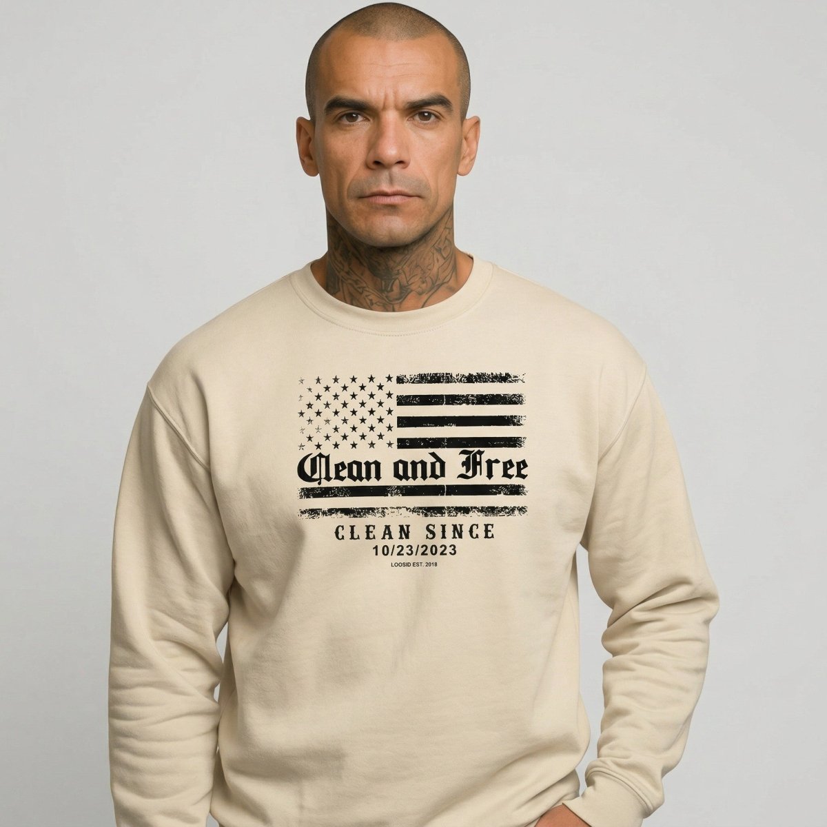 Sobriety Recovery Hoodie close-up view (view 22)