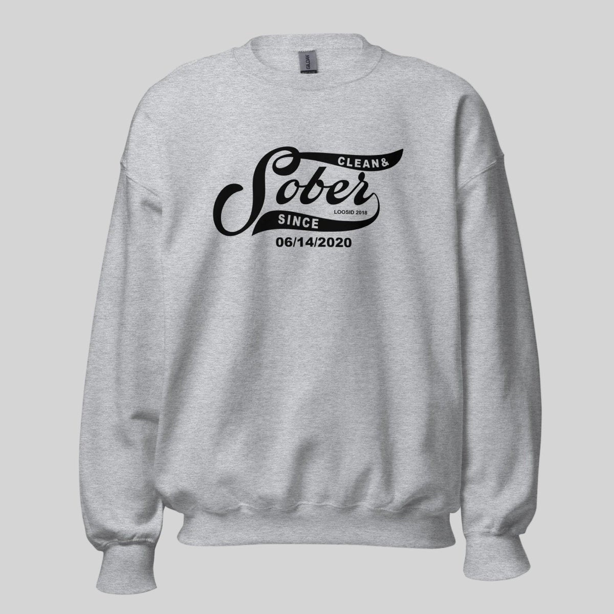 Sober Since Recovery Hoodie close-up view (view 22)