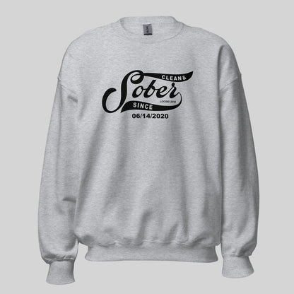 Sober Since Recovery Hoodie close-up view (view 22)