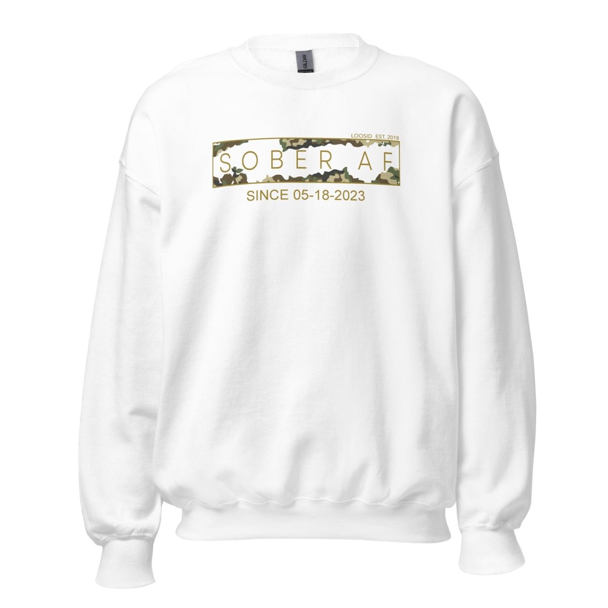 Sober AF Camo Recovery Hoodie product photo (view 20)