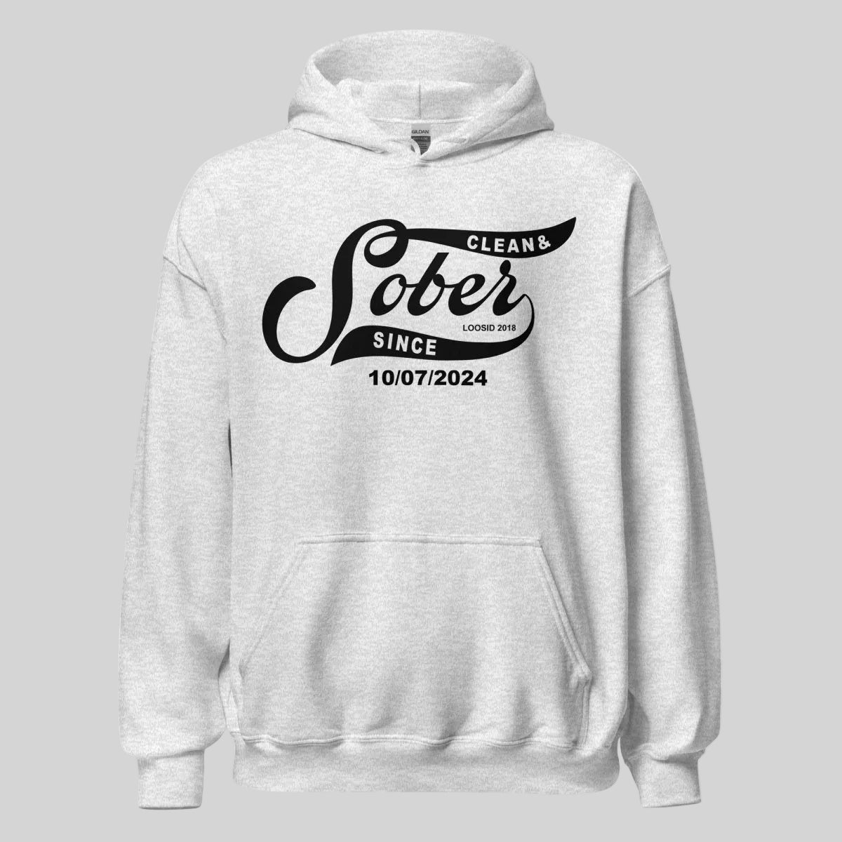 Sober Since Recovery Hoodie packaging detail (view 38)