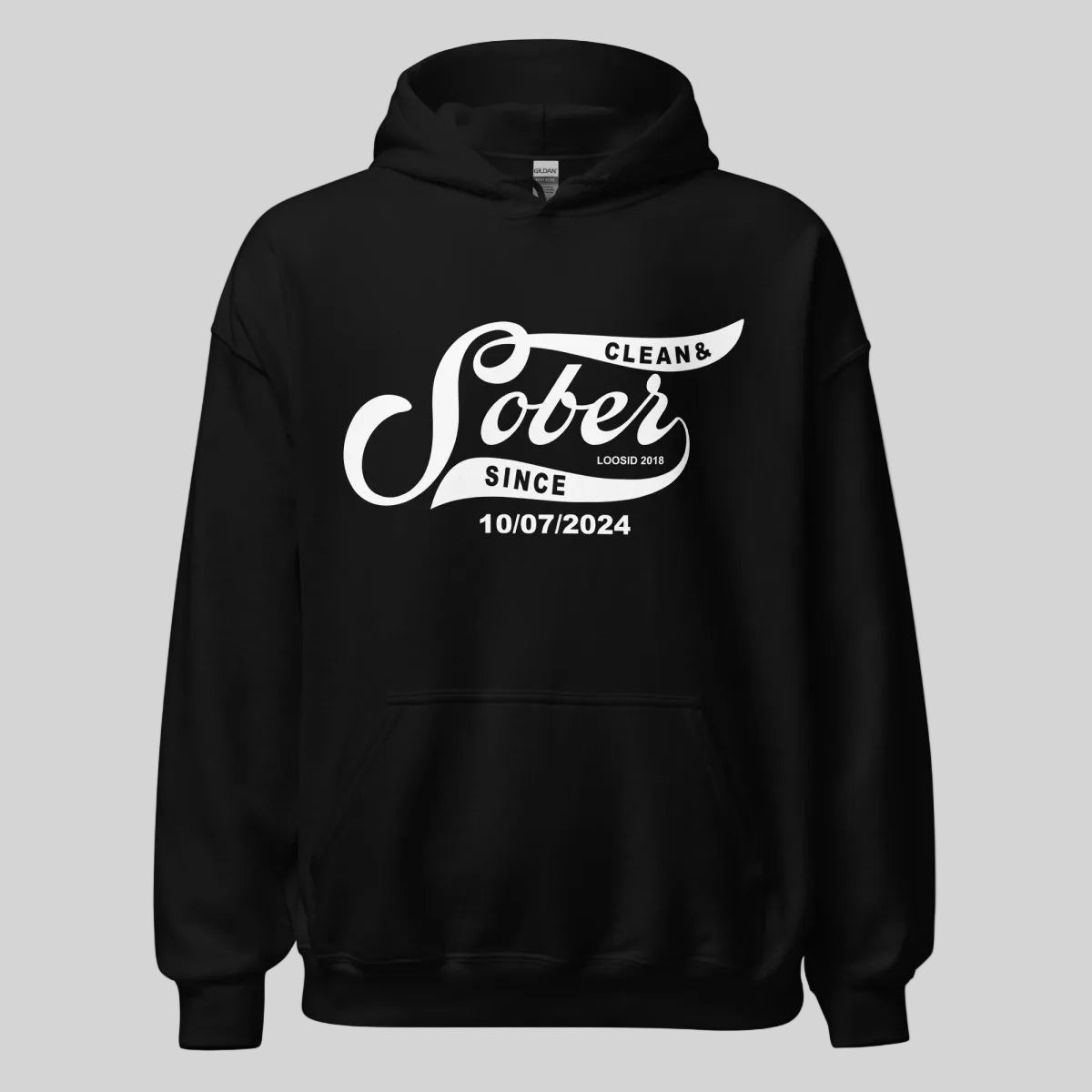 Sober Since Recovery Hoodie side view (view 6)