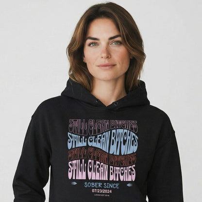 Loosid Still Clean B Custom Recovery Date Recovery Hoodie featuring the design