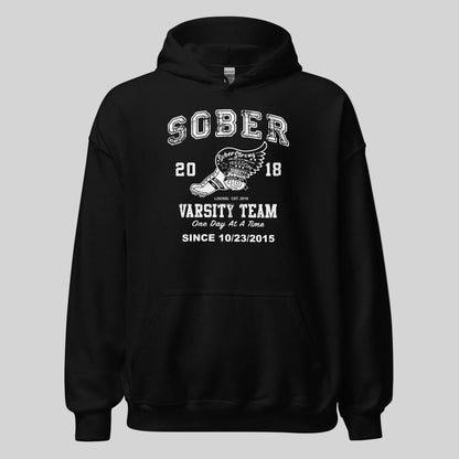 Sober Varsity Team Recovery Hoodie product photo (view 10)