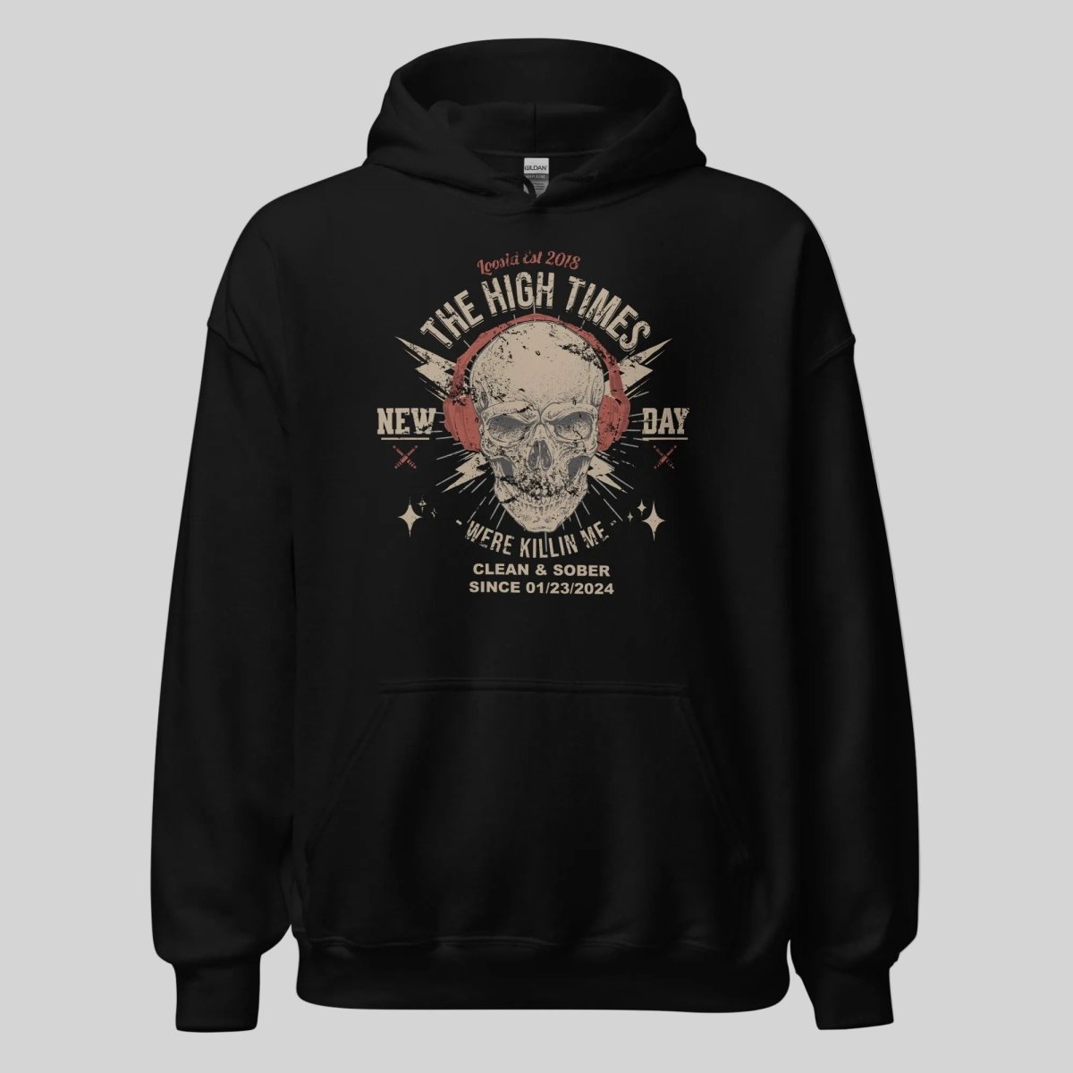 High Times Recovery Hoodie flat lay styled image (view 3)