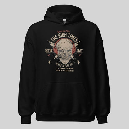 High Times Recovery Hoodie flat lay styled image (view 3)