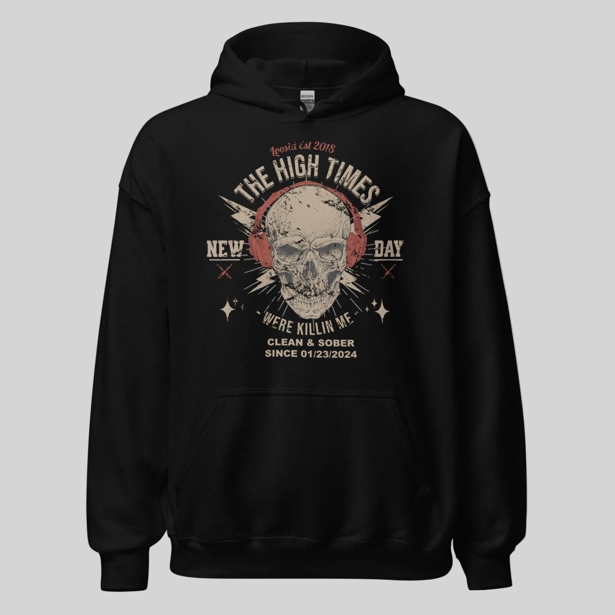 High Times Recovery Hoodie flat lay styled image (view 3)