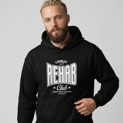 Rehab Recovery Hoodie back view (view 7)