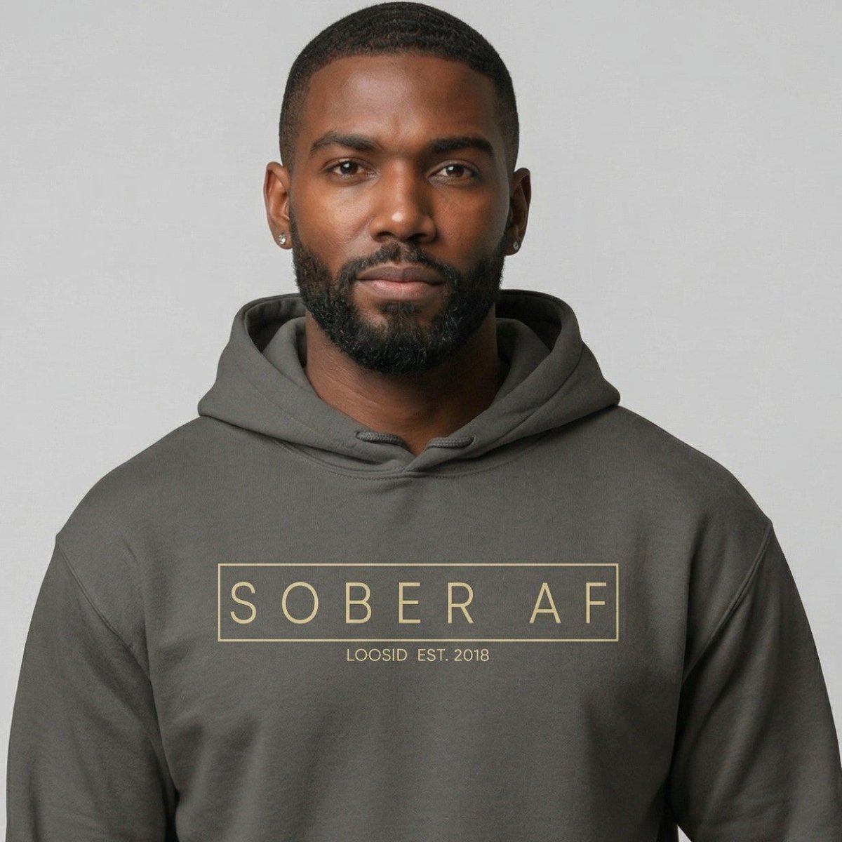 Sober AF Recovery Hoodie product photo (view 10)