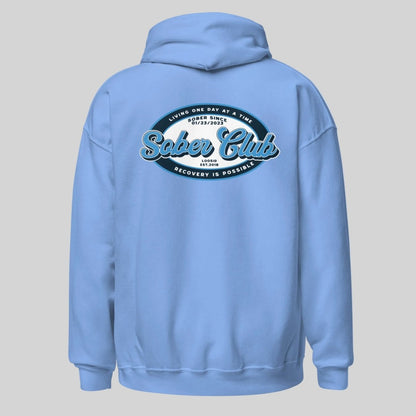 Sober Club Badge Recovery Hoodie product photo (view 30)