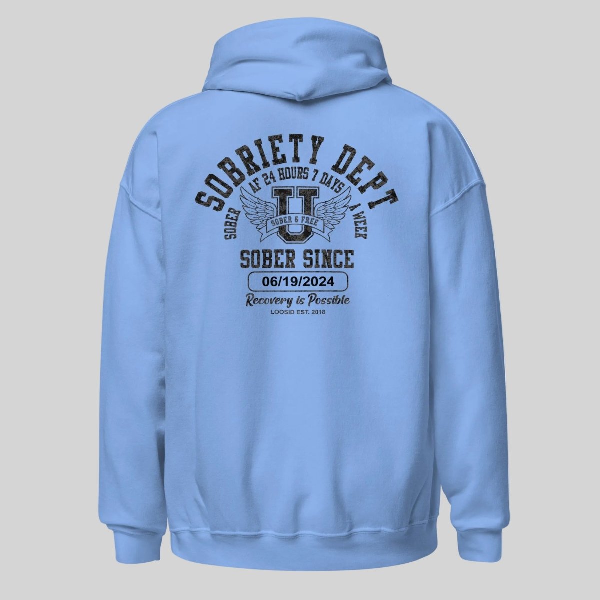 Sobriety Dept Sober AF Recovery Hoodie product photo (view 30)