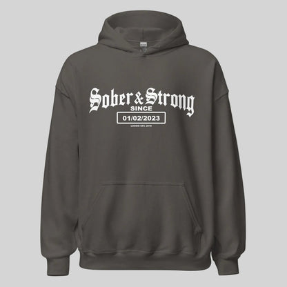 Old School Sober Recovery Hoodie featuring the design (view 41)