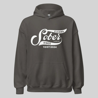 Sober Since Recovery Hoodie lifestyle view (view 25)