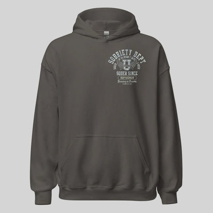 Sobriety Dept Recovery Hoodie packaging detail (view 18)