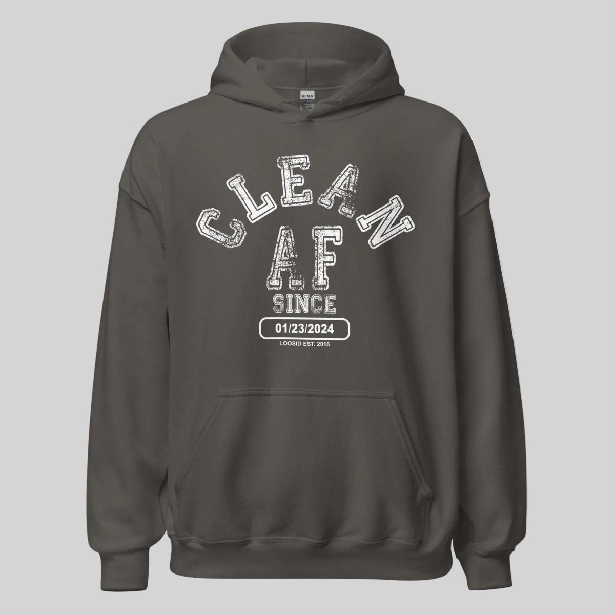 Clean AF Since Recovery Hoodie featuring the design (view 11)