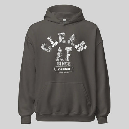 Clean AF Since Recovery Hoodie featuring the design (view 11)