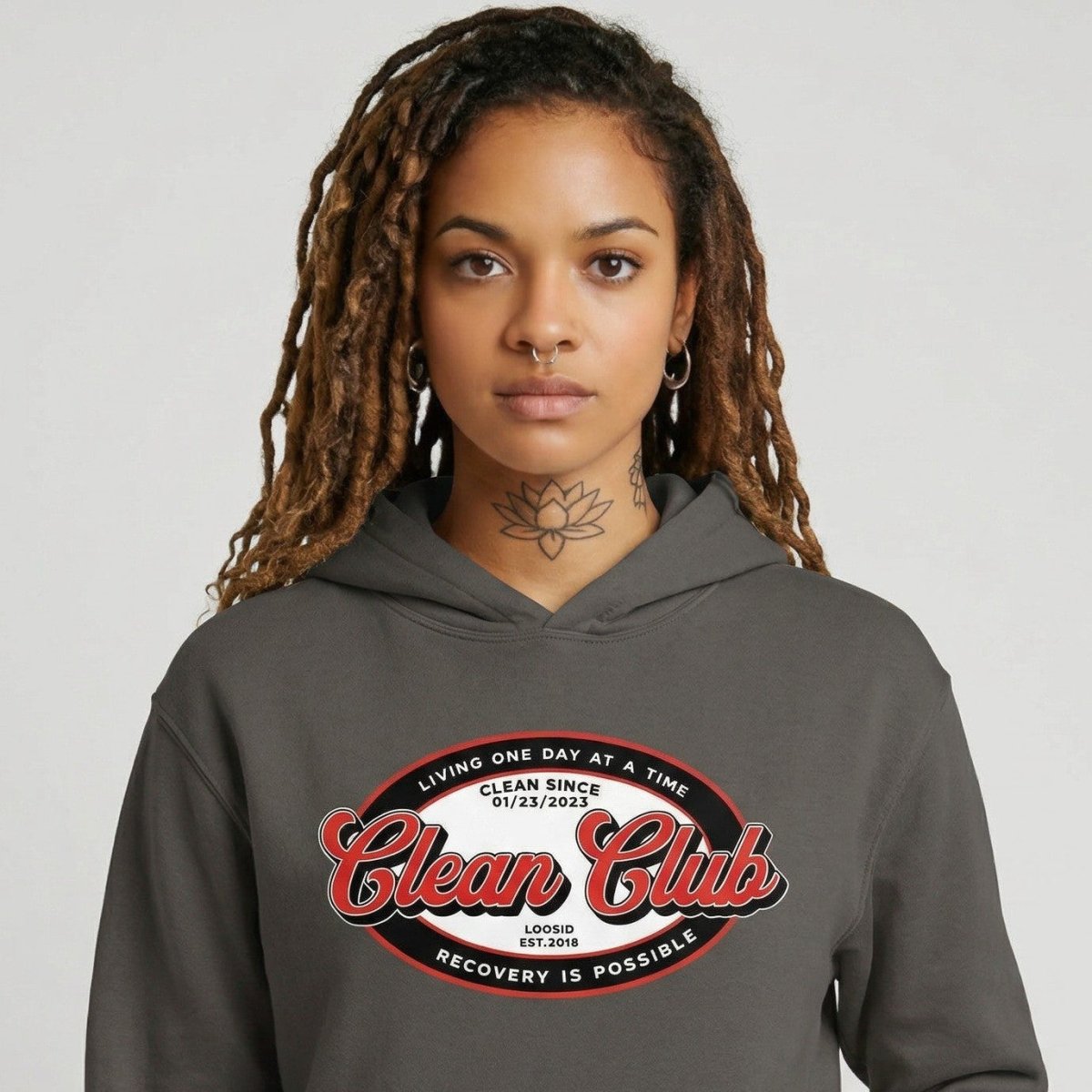 Clean Club Badge Recovery Hoodie featuring the design (view 11)