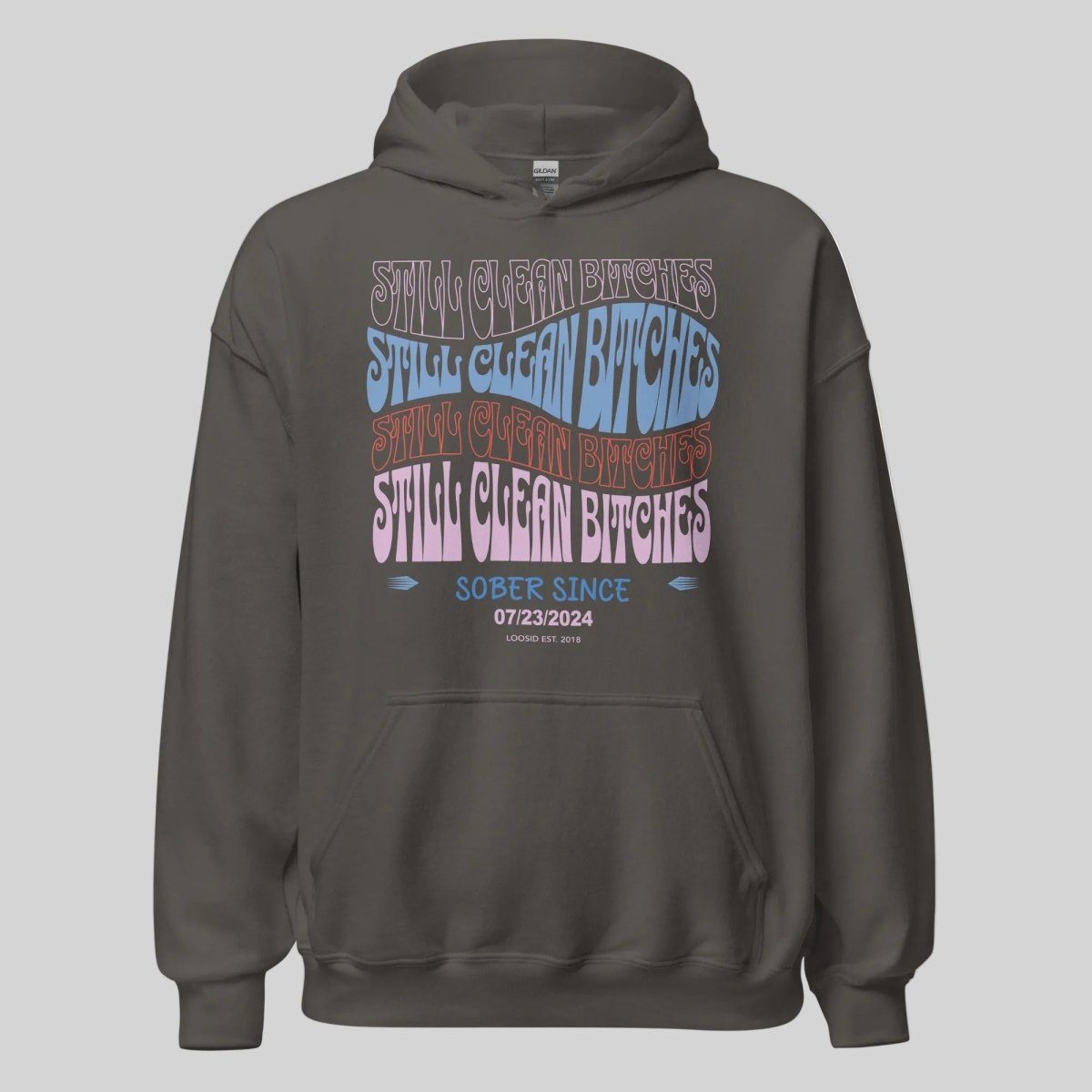 Still Clean B Custom Recovery Date Recovery Hoodie featuring the design (view 11)