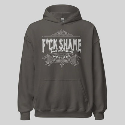 F*ck Shame Recovery Hoodie packaging detail (view 38)