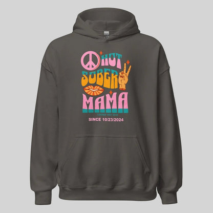 Hot Sober Mama Recovery Hoodie packaging detail (view 18)