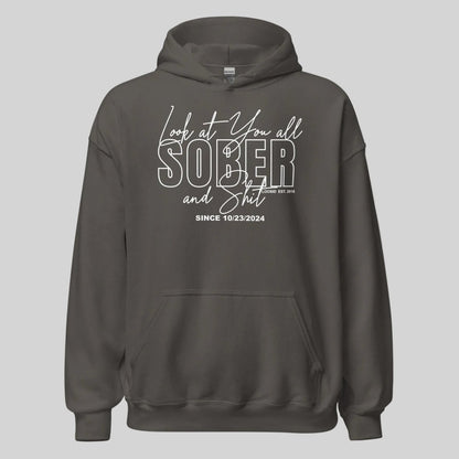 Look at You Sober Recovery Hoodie graphic detail (view 14)