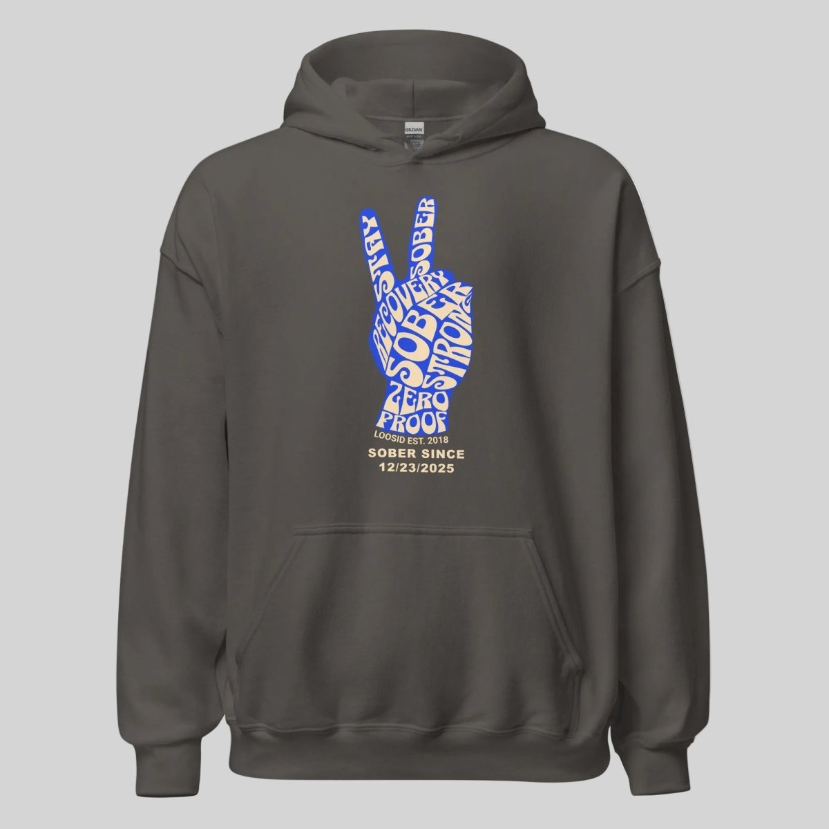 Peace & Sober Recovery Hoodie graphic detail (view 14)
