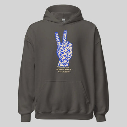 Peace & Sober Recovery Hoodie graphic detail (view 14)